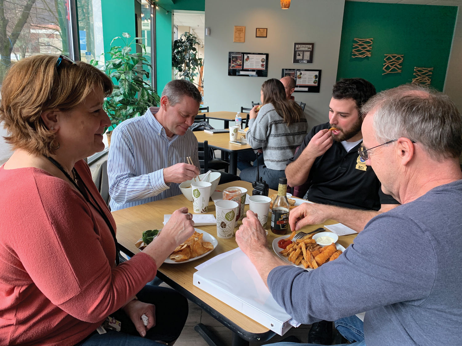 Diners at Press Bistro in Johnstown